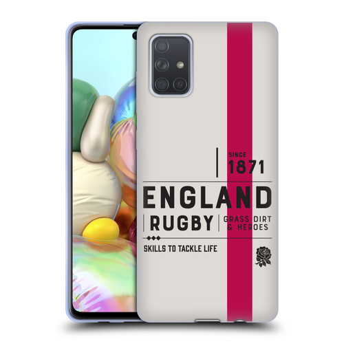 England Rugby Union History Since 1871 Soft Gel Case for Samsung Galaxy A71 (2019)