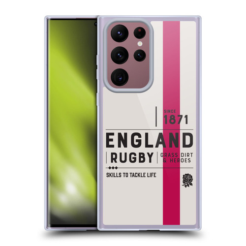 England Rugby Union History Since 1871 Soft Gel Case for Samsung Galaxy S22 Ultra 5G