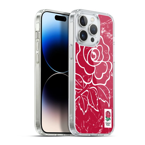 England Rugby Union Marble Red Soft Gel Case for Apple iPhone 13 Pro Max & MagSafe