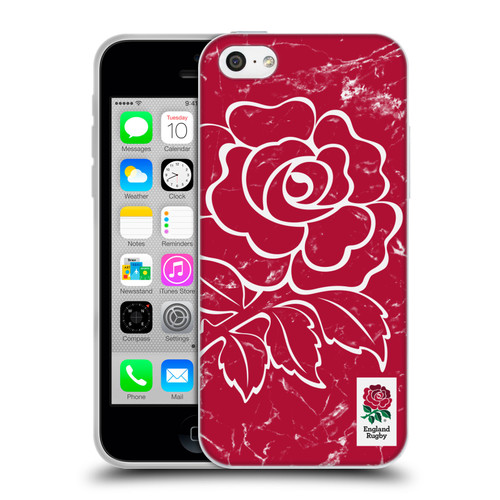 England Rugby Union Marble Red Soft Gel Case for Apple iPhone 5c