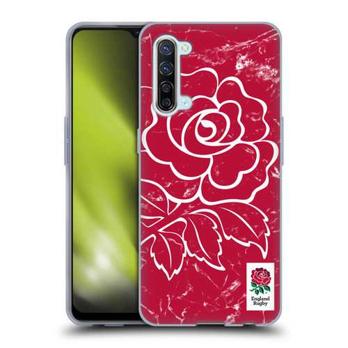 England Rugby Union Marble Red Soft Gel Case for OPPO Find X2 Lite 5G