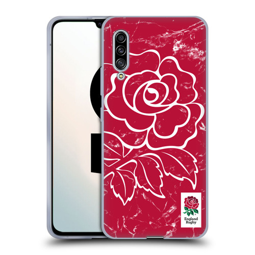 England Rugby Union Marble Red Soft Gel Case for Samsung Galaxy A90 5G (2019)