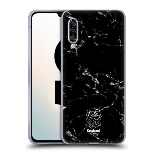 England Rugby Union Marble Black Soft Gel Case for Samsung Galaxy A90 5G (2019)