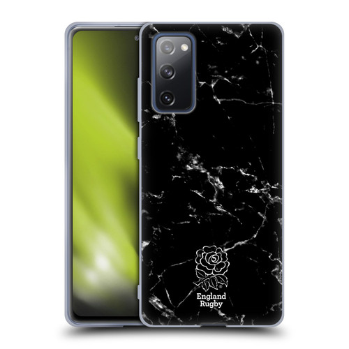 England Rugby Union Marble Black Soft Gel Case for Samsung Galaxy S20 FE / 5G