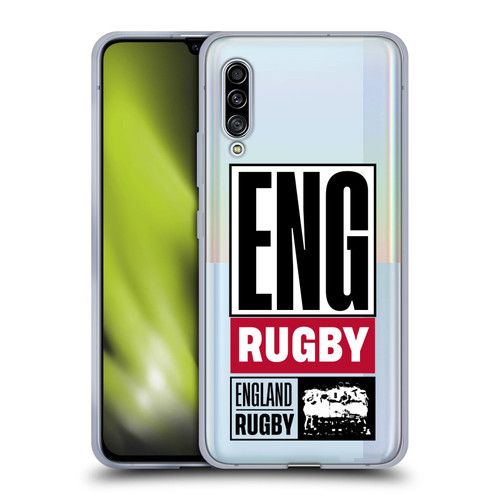 England Rugby Union RED ROSE Eng Rugby Logo Soft Gel Case for Samsung Galaxy A90 5G (2019)