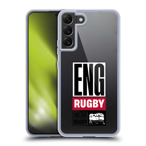 England Rugby Union RED ROSE Eng Rugby Logo Soft Gel Case for Samsung Galaxy S22+ 5G