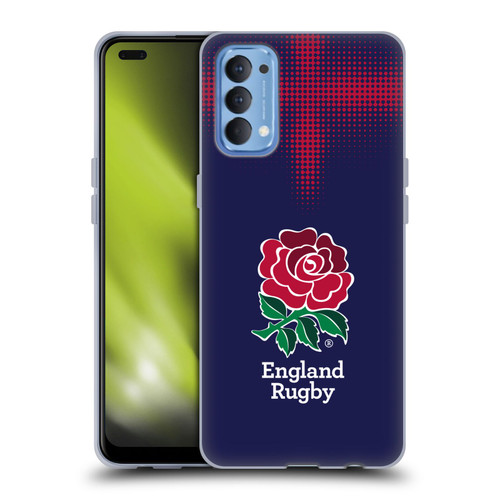England Rugby Union 2016/17 The Rose Alternate Kit Soft Gel Case for OPPO Reno 4 5G