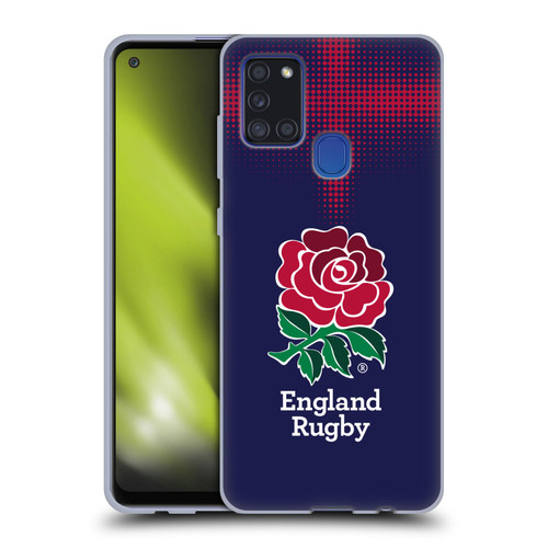 England Rugby Union 2016/17 The Rose Alternate Kit Soft Gel Case for Samsung Galaxy A21s (2020)