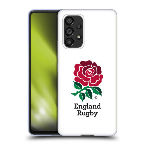 England Rugby Union 2016/17 The Rose Home Kit Soft Gel Case for Samsung Galaxy A53 5G (2022)