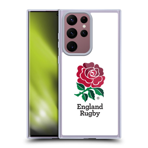 England Rugby Union 2016/17 The Rose Home Kit Soft Gel Case for Samsung Galaxy S22 Ultra 5G