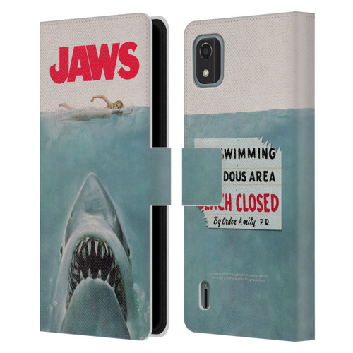 Jaws I Key Art Poster Leather Book Wallet Case Cover For Nokia C2 2nd Edition