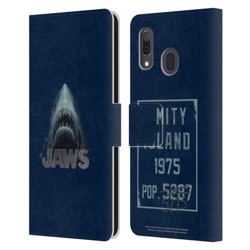 Jaws I Key Art Illustration Leather Book Wallet Case Cover For Samsung Galaxy A33 5G (2022)