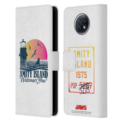 Jaws I Key Art Amity Island Leather Book Wallet Case Cover For Xiaomi Redmi Note 9T 5G