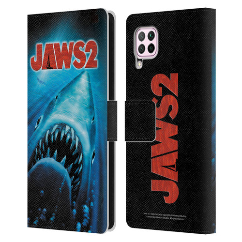 Jaws II Key Art Swimming Poster Leather Book Wallet Case Cover For Huawei Nova 6 SE / P40 Lite