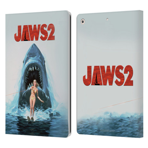 Jaws II Key Art Wakeboarding Poster Leather Book Wallet Case Cover For Apple iPad 10.2 2019/2020/2021
