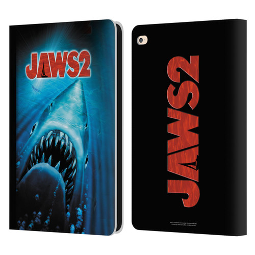 Jaws II Key Art Swimming Poster Leather Book Wallet Case Cover For Apple iPad Air 2 (2014)