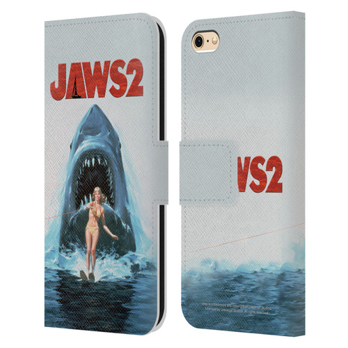 Jaws II Key Art Wakeboarding Poster Leather Book Wallet Case Cover For Apple iPhone 6 / iPhone 6s