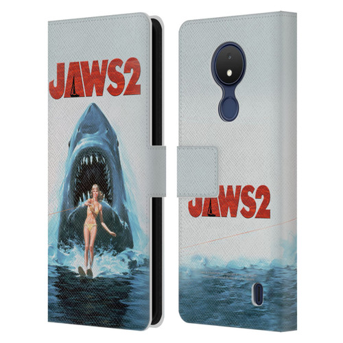 Jaws II Key Art Wakeboarding Poster Leather Book Wallet Case Cover For Nokia C21