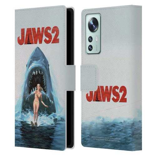 Jaws II Key Art Wakeboarding Poster Leather Book Wallet Case Cover For Xiaomi 12