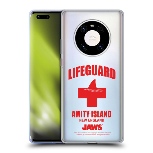 Jaws I Key Art Lifeguard Soft Gel Case for Huawei Mate 40 Pro 5G