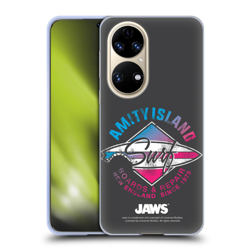Jaws I Key Art Surf Soft Gel Case for Huawei P50