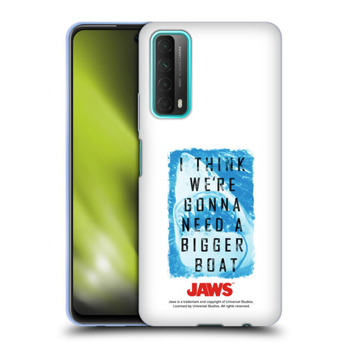Jaws I Key Art Bigger Boat 2 Soft Gel Case for Huawei P Smart (2021)