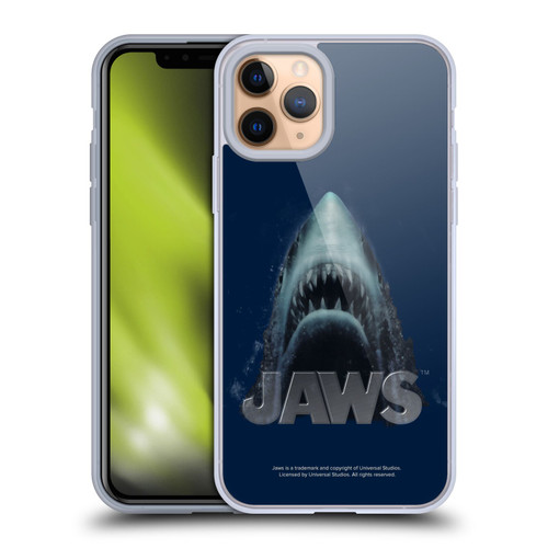 Jaws I Key Art Illustration Soft Gel Case for Apple iPhone 11 Pro