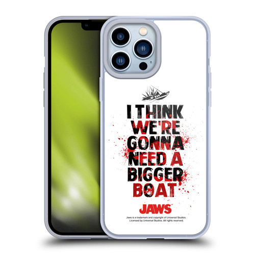 Jaws I Key Art Bigger Boat Soft Gel Case for Apple iPhone 13 Pro Max