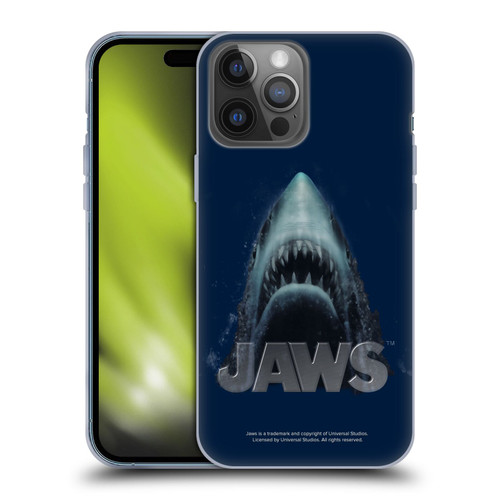Jaws I Key Art Illustration Soft Gel Case for Apple iPhone 14 Pro Max