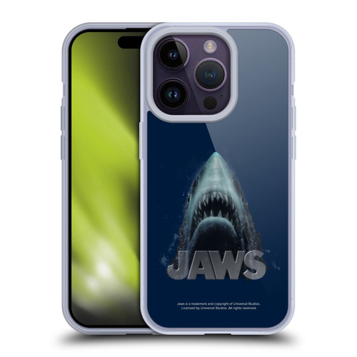 Jaws I Key Art Illustration Soft Gel Case for Apple iPhone 14 Pro