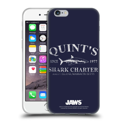 Jaws I Key Art Quint's Shark Charter Soft Gel Case for Apple iPhone 6 / iPhone 6s