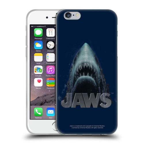 Jaws I Key Art Illustration Soft Gel Case for Apple iPhone 6 / iPhone 6s