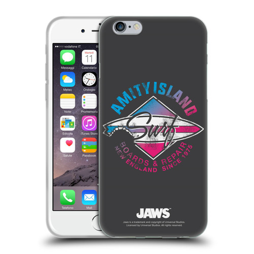 Jaws I Key Art Surf Soft Gel Case for Apple iPhone 6 / iPhone 6s