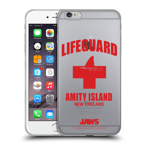 Jaws I Key Art Lifeguard Soft Gel Case for Apple iPhone 6 Plus / iPhone 6s Plus