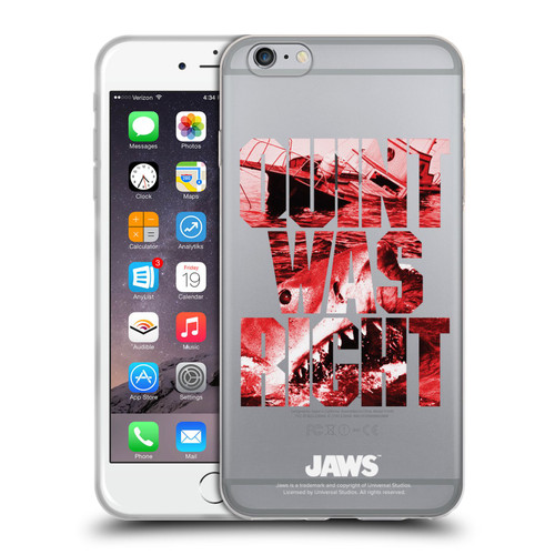 Jaws I Key Art Quint Was Right Soft Gel Case for Apple iPhone 6 Plus / iPhone 6s Plus