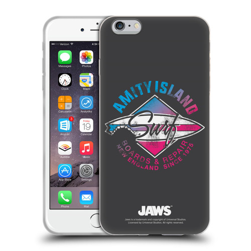 Jaws I Key Art Surf Soft Gel Case for Apple iPhone 6 Plus / iPhone 6s Plus