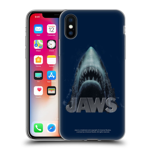 Jaws I Key Art Illustration Soft Gel Case for Apple iPhone X / iPhone XS