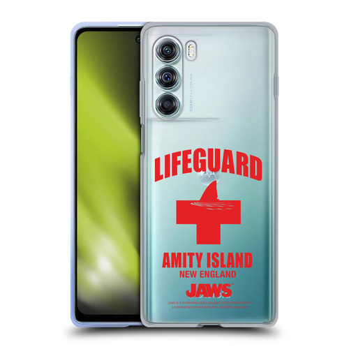 Jaws I Key Art Lifeguard Soft Gel Case for Motorola Edge S30 / Moto G200 5G