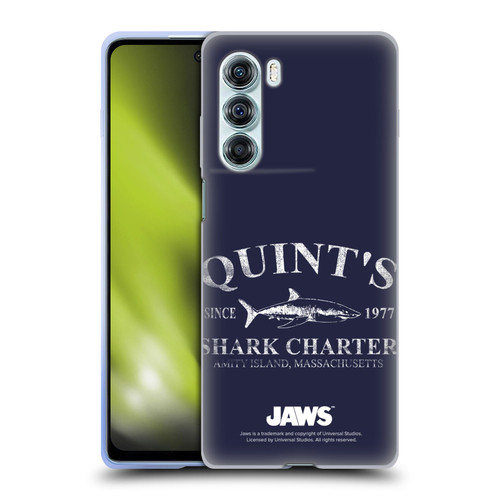 Jaws I Key Art Quint's Shark Charter Soft Gel Case for Motorola Edge S30 / Moto G200 5G