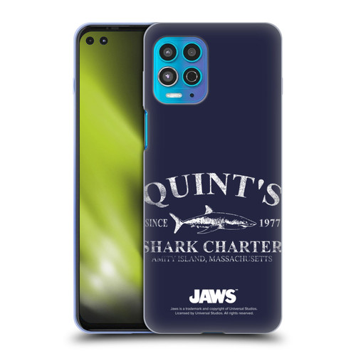 Jaws I Key Art Quint's Shark Charter Soft Gel Case for Motorola Moto G100