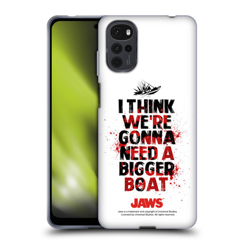 Jaws I Key Art Bigger Boat Soft Gel Case for Motorola Moto G22