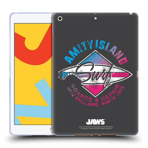 Jaws I Key Art Surf Soft Gel Case for Apple iPad 10.2 2019/2020/2021