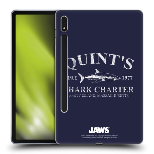 Jaws I Key Art Quint's Shark Charter Soft Gel Case for Samsung Galaxy Tab S8