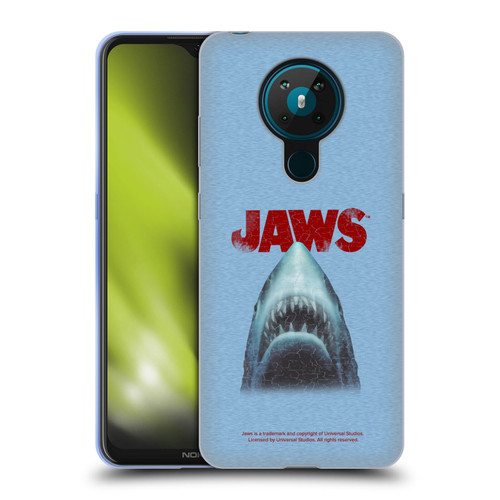 Jaws I Key Art Grunge Soft Gel Case for Nokia 5.3