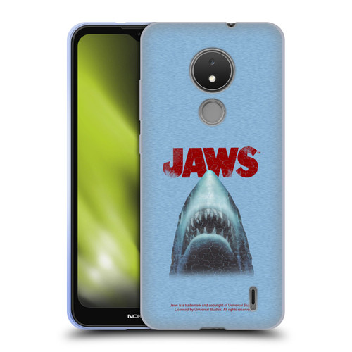 Jaws I Key Art Grunge Soft Gel Case for Nokia C21