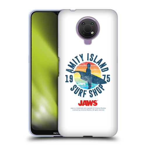 Jaws I Key Art Surf Shop Soft Gel Case for Nokia G10