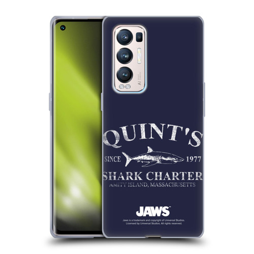 Jaws I Key Art Quint's Shark Charter Soft Gel Case for OPPO Find X3 Neo / Reno5 Pro+ 5G