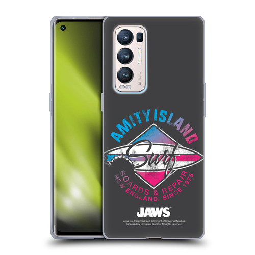 Jaws I Key Art Surf Soft Gel Case for OPPO Find X3 Neo / Reno5 Pro+ 5G