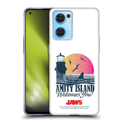 Jaws I Key Art Amity Island Soft Gel Case for OPPO Reno7 5G / Find X5 Lite