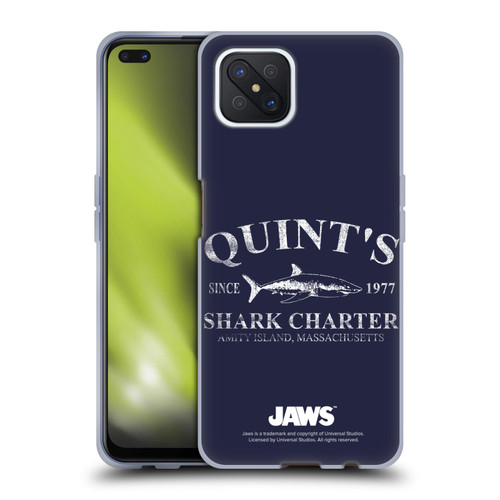 Jaws I Key Art Quint's Shark Charter Soft Gel Case for OPPO Reno4 Z 5G
